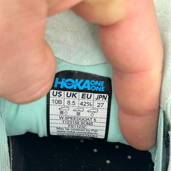 Hoka One One Speedgoat 5 Sunlit Ocean size 10B - Picture 10 of 10